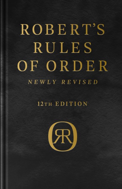 Robert's Rules of Order Newly Revised,  Deluxe 12th edition