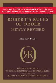 Robert’s Rules of Order Newly Revised, 11th edition