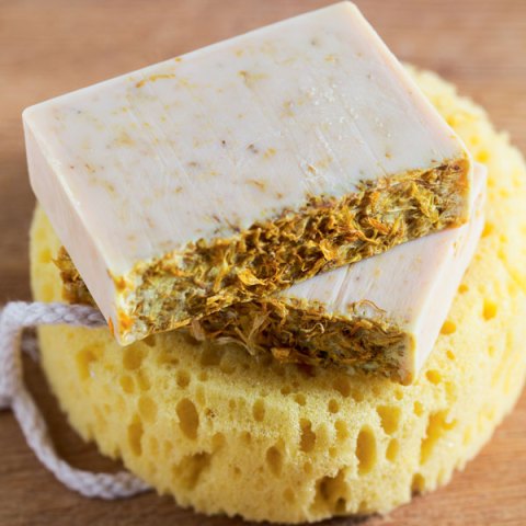 Homemade Soap: Calendula Cleansing Bar