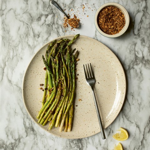 Lemon-Garlic Asparagus from The Moon Cycle Cookbook