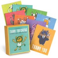 Around the World Multilingual Thank You Cards