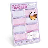 Movement & Exercise Tracker Big & Sticky Notepad – Sticky Fitness Tracker Pad (40 Sheets, 9.75 x 7-inches)